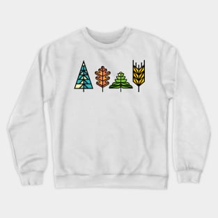 Geometric Trees Crewneck Sweatshirt